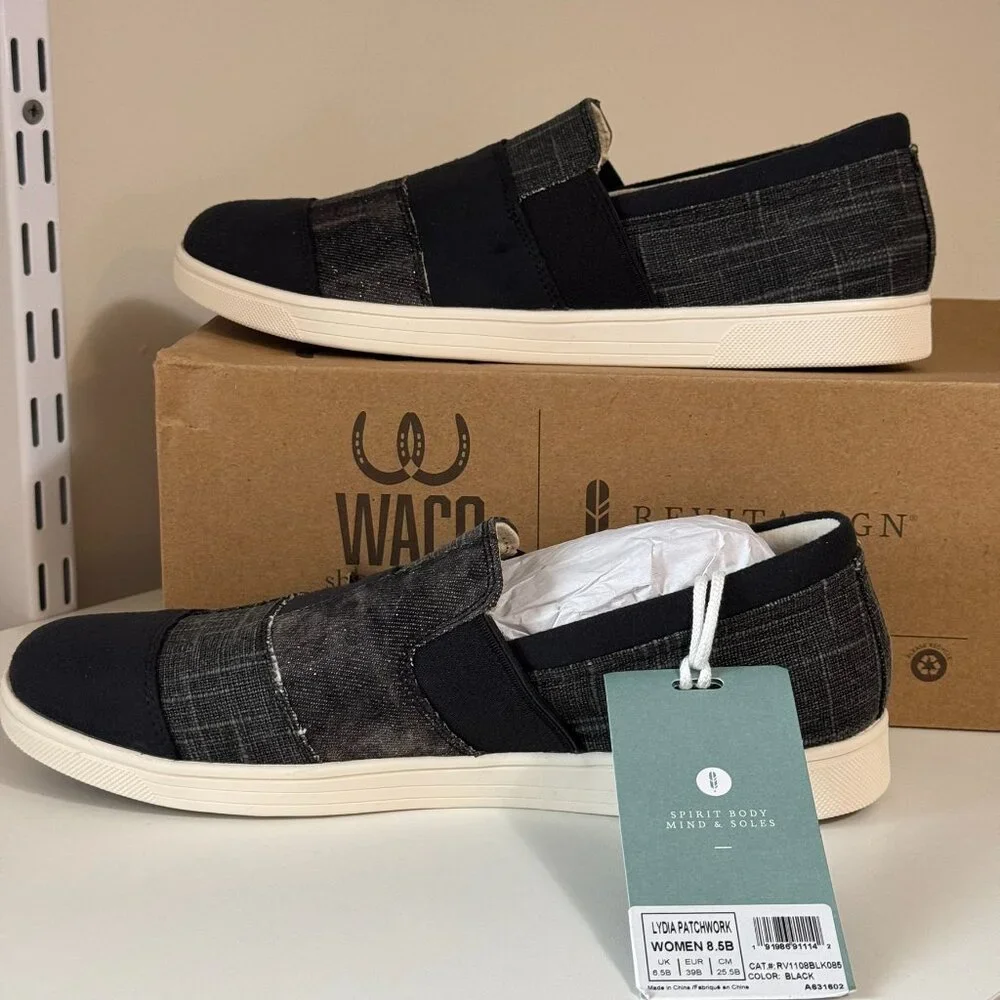 WACO Revitalign Lydia Patchwork Slip-On Shoes Size 8.5 - Picture 2 of 7